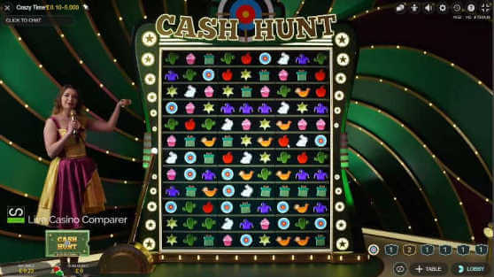 Crazy Time - Cash Hunt Bonus Round
