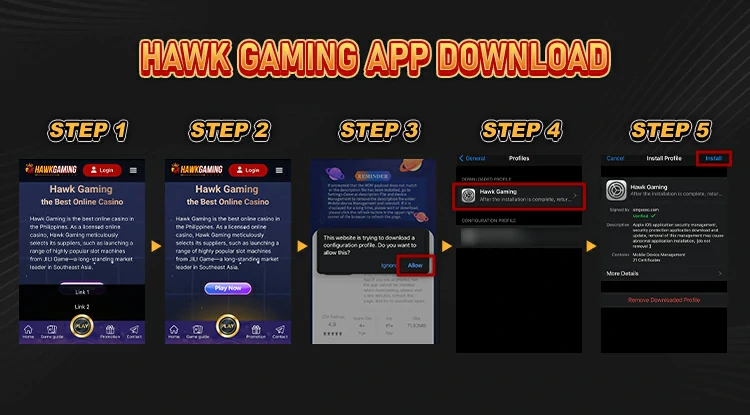 Hawk gaming app download